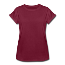 Load image into Gallery viewer, Women&#39;s Relaxed Fit T-Shirt - burgundy