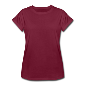 Women's Relaxed Fit T-Shirt - burgundy