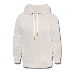 Unisex Shawl Collar Hoodie - heather oatmeal