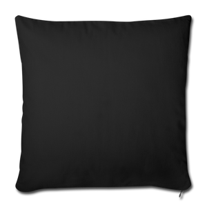 Throw Pillow Cover 18” x 18” - black