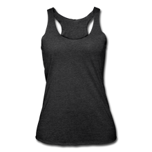 Load image into Gallery viewer, Women’s Tri-Blend Racerback Tank - heather black