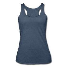 Load image into Gallery viewer, Women’s Tri-Blend Racerback Tank - heather navy