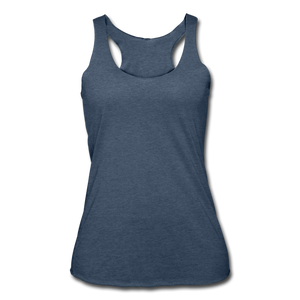 Women’s Tri-Blend Racerback Tank - heather navy