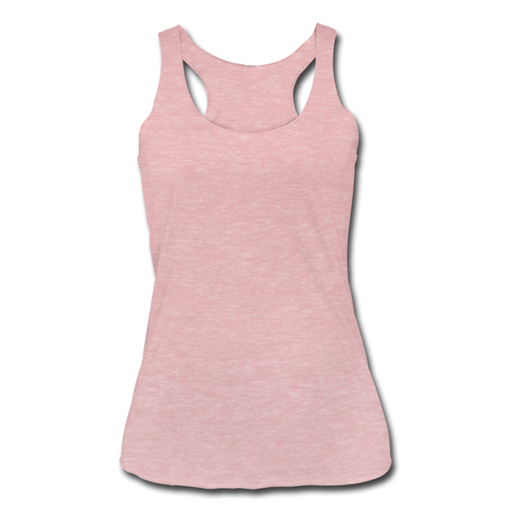 Women’s Tri-Blend Racerback Tank - heather dusty rose