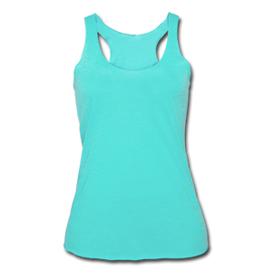 Women’s Tri-Blend Racerback Tank - turquoise