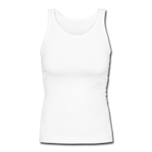 Load image into Gallery viewer, Women&#39;s Longer Length Fitted Tank - white