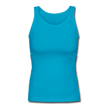 Load image into Gallery viewer, Women&#39;s Longer Length Fitted Tank - turquoise