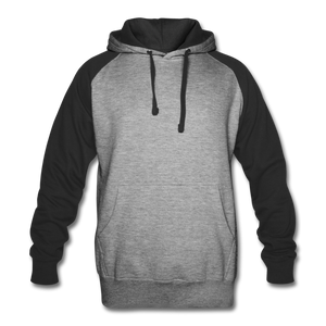 Colorblock Hoodie - heather gray/black