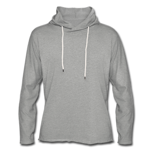 Unisex Lightweight Terry Hoodie - heather gray