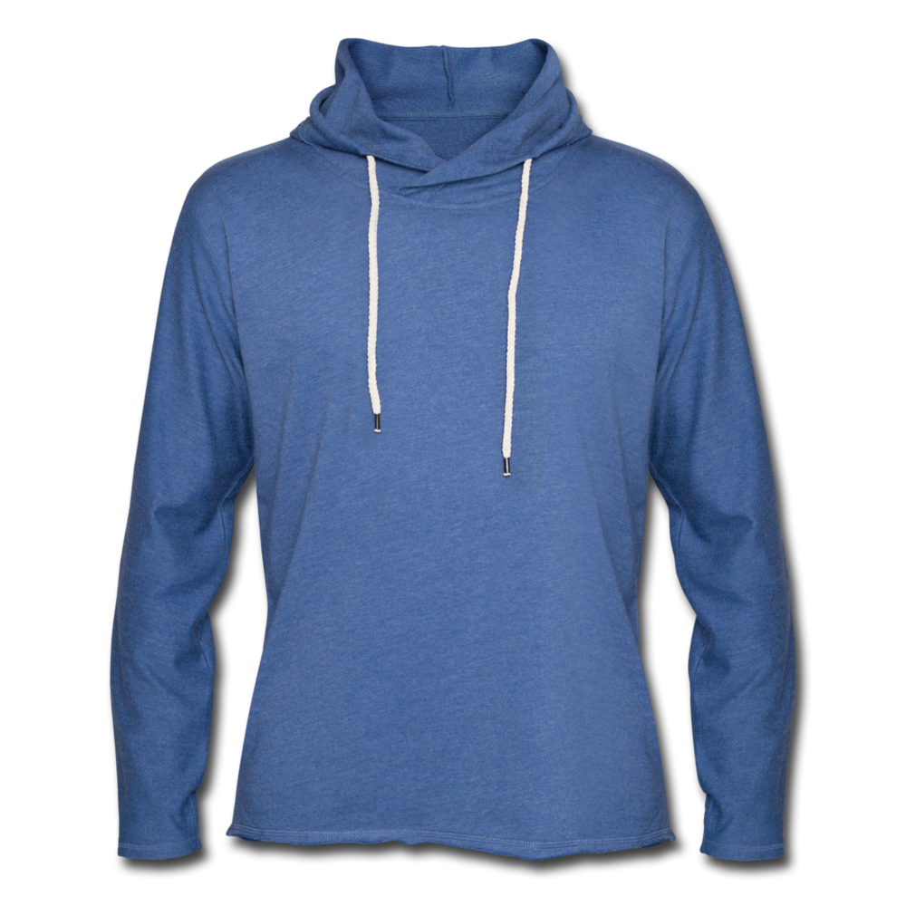 Unisex Lightweight Terry Hoodie - heather Blue
