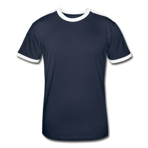 Men's Retro T-Shirt - navy/white