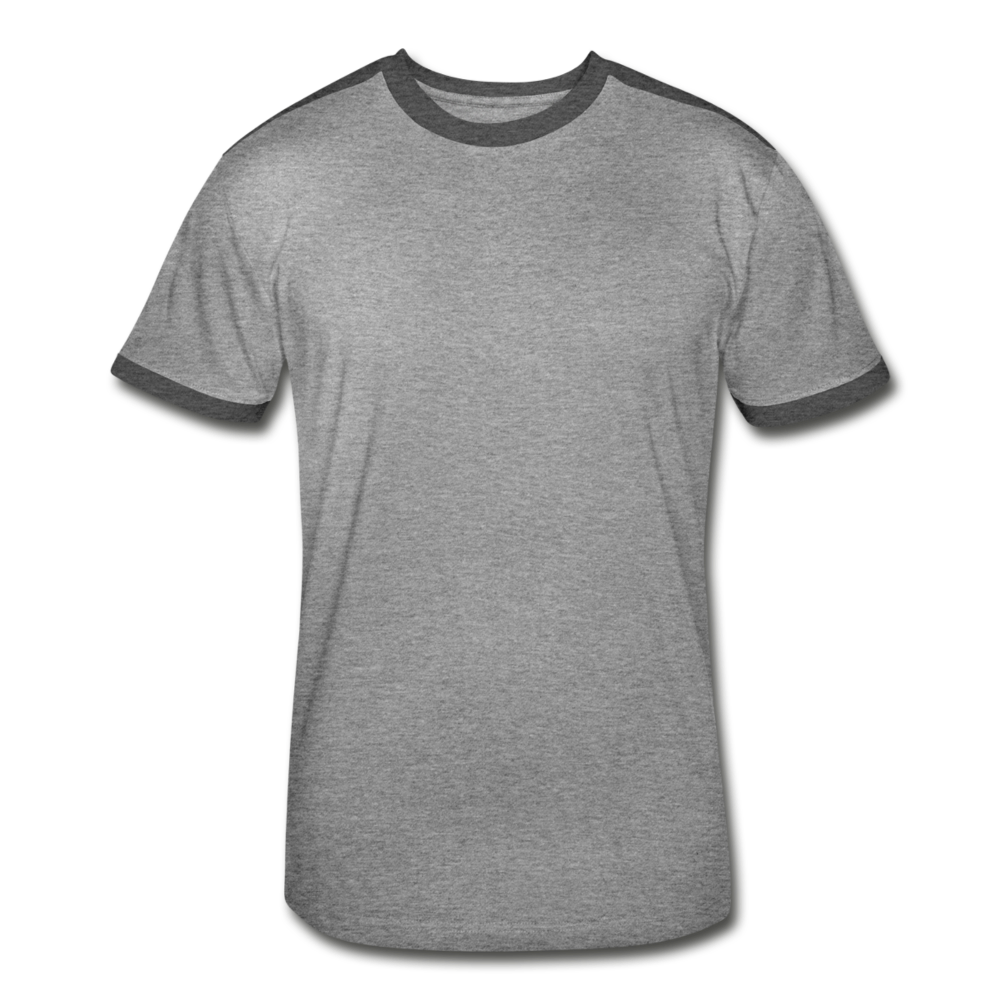 Men's Retro T-Shirt - heather gray/charcoal