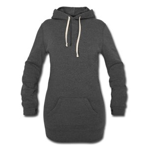 Women's Hoodie Dress - heather black