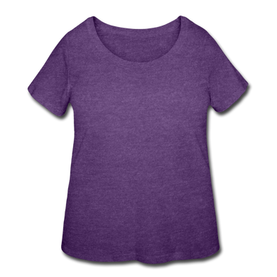 Women’s Curvy T-Shirt - heather purple