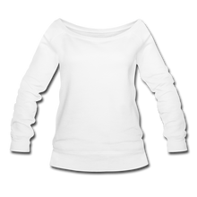 Load image into Gallery viewer, Women&#39;s Wideneck Sweatshirt - white