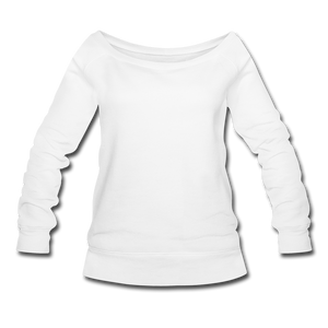 Women's Wideneck Sweatshirt - white