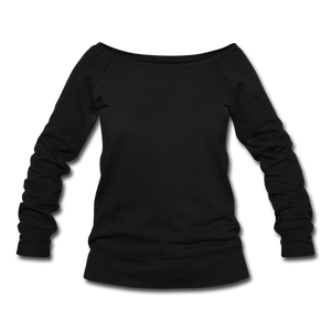 Women's Wideneck Sweatshirt - black