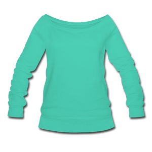 Women's Wideneck Sweatshirt - teal