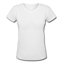 Load image into Gallery viewer, Women&#39;s V-Neck T-Shirt - white