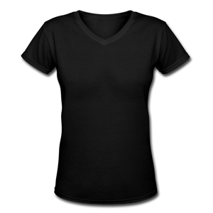 Women's V-Neck T-Shirt - black