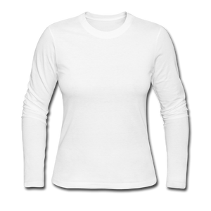 Women's Long Sleeve Jersey T-Shirt - white