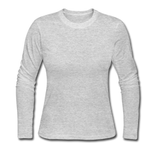 Load image into Gallery viewer, Women&#39;s Long Sleeve Jersey T-Shirt - gray