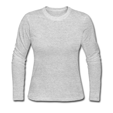 Women's Long Sleeve Jersey T-Shirt - gray